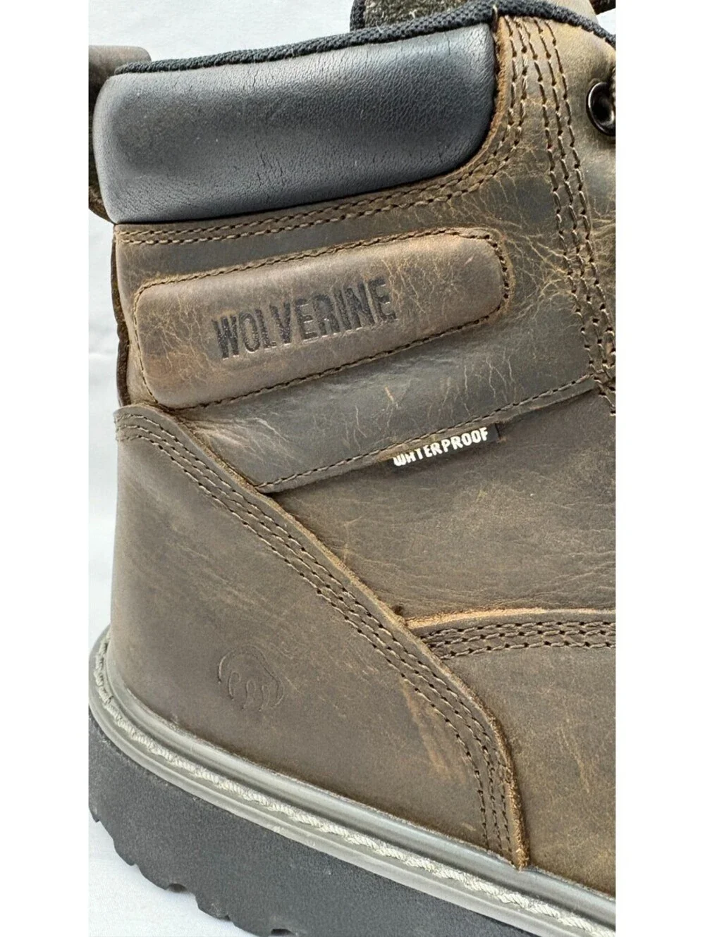 Wolverine Men's Size 10.5M US Waterproof Slip-Resistant Steel-Toe Work Boots
